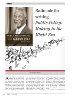 Rationale for writing Public Policy - making in the Mbeki era