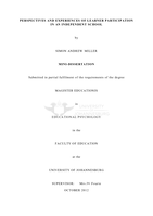 Perspectives and experiences of learner participation in an independent school