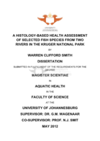 A histology-based health assessment of selected fish species from two rivers in the Kruger National Park