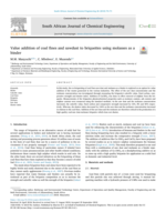 Value addition of coal fines and sawdust to briquettes using molasses as a binder
