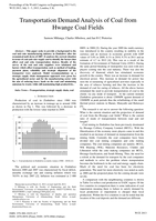 Transportation demand analysis of coal from Hwange coal fields