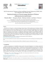 Statistical analysis of forced outage durations of Eskom subtransmission transformers