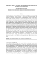 The use of virtual learning environments and achievement in physics content tests