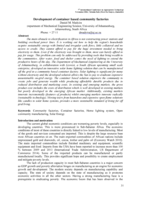 Development of container based community factories