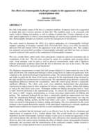 The effect of a homoeopathic hydrogel complex in the appearance of dry and cracked plantar skin