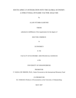 South Africa's integration into the global economy: a structural dynamic factor analysis