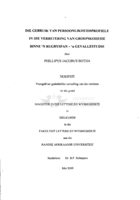 Die gebruik van persoonlikheidsprofiele in die verbetering van groepskohesie binne 'n rugbyspan : 'n gevallestudie