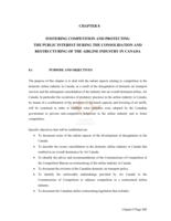 Measures to protect and enhance competition in the South African domestic aviation industry