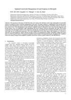 Optimal control and management of load frequency in microgrid