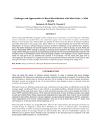 Challenges and opportunities of rural electrification with mini-grids : a mini review