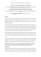 An In-vitro study to determine the antimicrobial properties of Artostaphylos uva-ursi on the growth of Aspergillus, Candida albicans and Escherichia coli