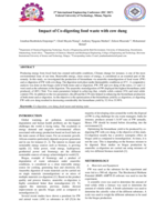 Impact of Co-digesting food waste with cow dung