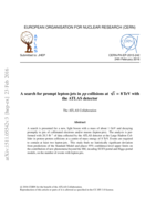 A search for prompt lepton-jets in pp collisions at √s = 8 TeV with the ATLAS detector