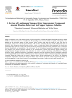 A review of lanthanum nanoparticles impregnated compound arsenic fixation behaviour in copper aqueous solution