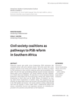 Civil society coalitions as pathways to PSB reform in Southern Africa