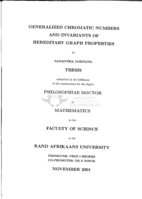 Generalized chromatic numbers and invariants of hereditary graph properties
