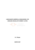 A mechanistic-empirical design model for unbound granular pavement layers
