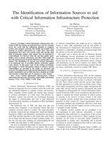 The identification of information sources to aid with critical information infrastructure protection