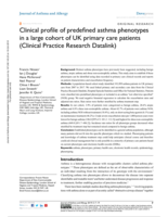 Clinical profile of predefined asthma phenotypes in a large cohort of UK primary care patients