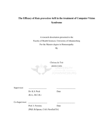 The efficacy of Ruta graveolens 6cH in the treatment of computer vision syndrome