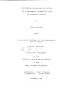 Computerised administrative systems for a management information system at technical colleges