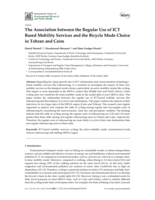 The association between the regular use of ICT based mobility services and the bicycle mode choice in Tehran and Cairo