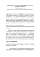 The affordances of improvised resources in physical sciences classrooms