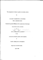 The management of educator apathy in secondary schools
