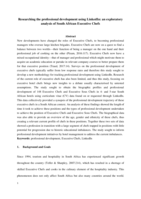 Researching the professional development using LinkedIn : an exploratory analysis of South African executive chefs