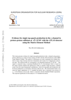 Evidence for single top-quark production in the s-channel in proton–proton collisions at  √s = 8 TeV  with the ATLAS detector using the Matrix Element Method