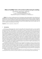 Effect of CaO/MgO ratio on the product quality during tin smelting