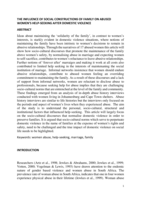 The influence of social constructions of family on abused women's help-seeking after domestic violence