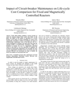 Impact of circuit-breaker maintenance on life-cycle cost comparison for fixed and magnetically controlled reactors