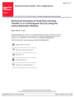 Numerical simulation of fluid flow and heat transfer in a curved square duct by using the Lattice Boltzmann method