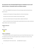 Non-physician out-of-hospital rapid sequence intubation success and adverse events : a systematic review and meta-analysis