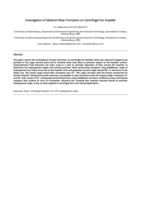 Investigation of material wear formation on centrifugal fan impeller