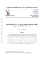 Dijet production in √s = 7 TeV pp collisions with large rapidity gaps at the ATLAS experiment