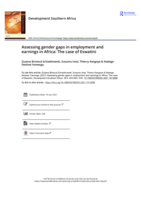 Assessing gender gaps in employment and earnings in Africa: The case of Eswatini