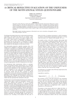 A critical-reflective evaluation of the usefulness of the motivational styles questionnaire.
