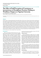 The effect of staff perception of consistency or inconsistency in disciplinary decision making on workforce output at a Nigerian University