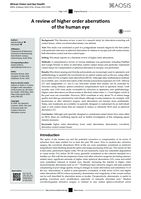 A review of higher order aberrations of the human eye