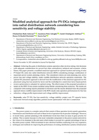 Modified analytical approach for PV-DGs integration into radial distribution network considering loss sensitivity and voltage stability