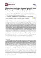 Determination of the least impactful municipal solid waste management option in Harare, Zimbabwe