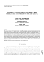 Conceptualizing growth of small and medium-size construction firms in Ghana