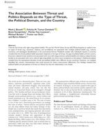 The Association Between Threat and Politics Depends on the Type of Threat, the Political Domain, and the Country