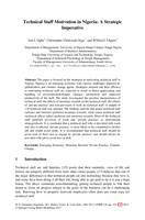 Technical staff motivation in Nigeria : a strategic imperative