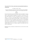 The removal of Ni & Cu from a mixed metal system using sodium borohydride as a reducing agent