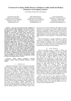 A framework to deploy Mobile Business Intelligence within Small and Medium Enterprises in developing countries