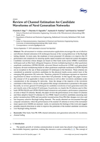 Review of channel estimation for candidate waveforms of next generation networks