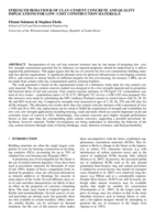 Strength behaviour of clay-cement concrete and quality implications for low-cost construction materials